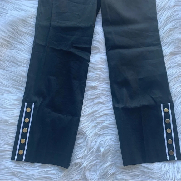 New Veronica Beard Martin Button Trim Pant Black NWT Designer Women’s 2 - Picture 3 of 14